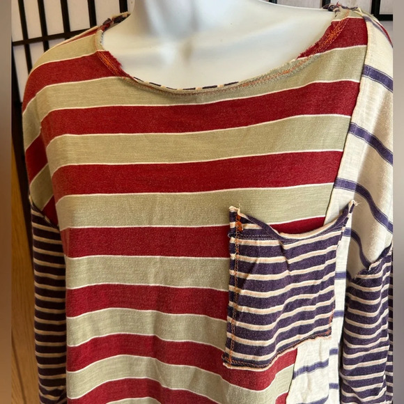 Free People Women's Stripey Prep Tee, Preppy Combo, small - We The Free - Picture 9 of 13